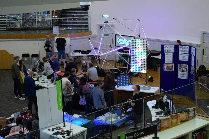 Quantum Technology Club stand at Liverpool Makefest 2023