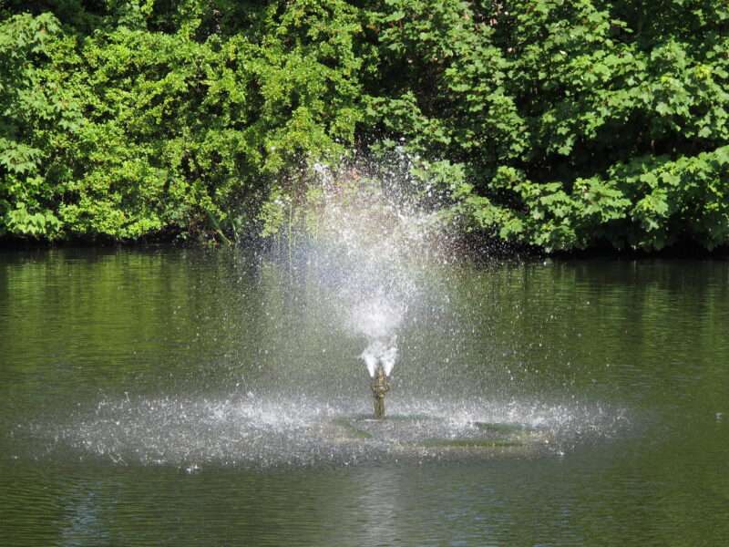 The Bletchley Park fountain