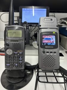 Kenwood TH-D7 and VC-H1 SSTV Visual Communicator