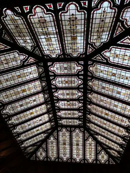 Bletchley Park Mansion - the stained glass sky light