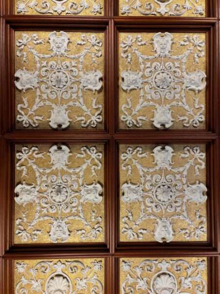 Bletchley Park Mansion - ball room ceiling panels