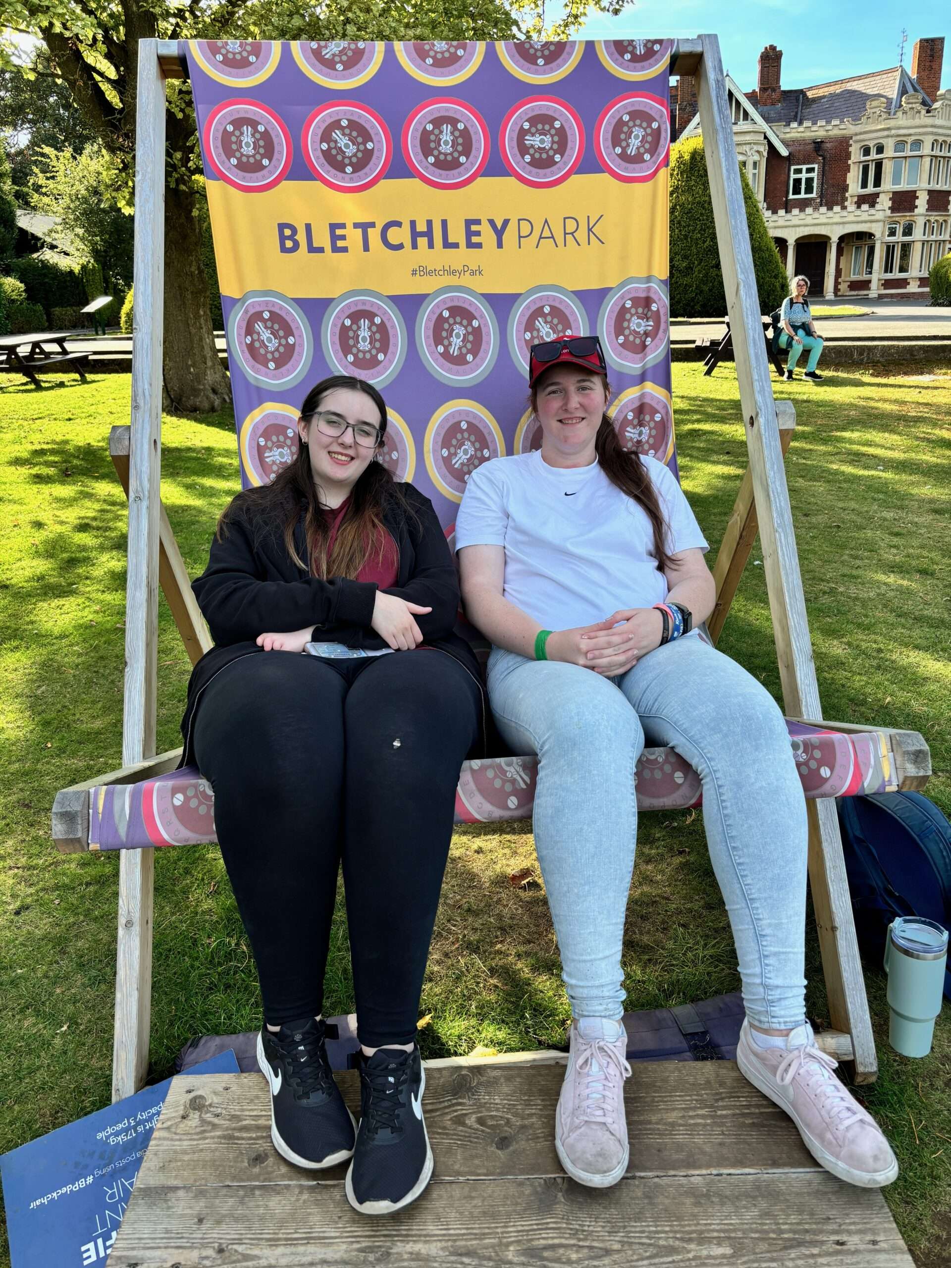 Relaxing at Bletchley Park