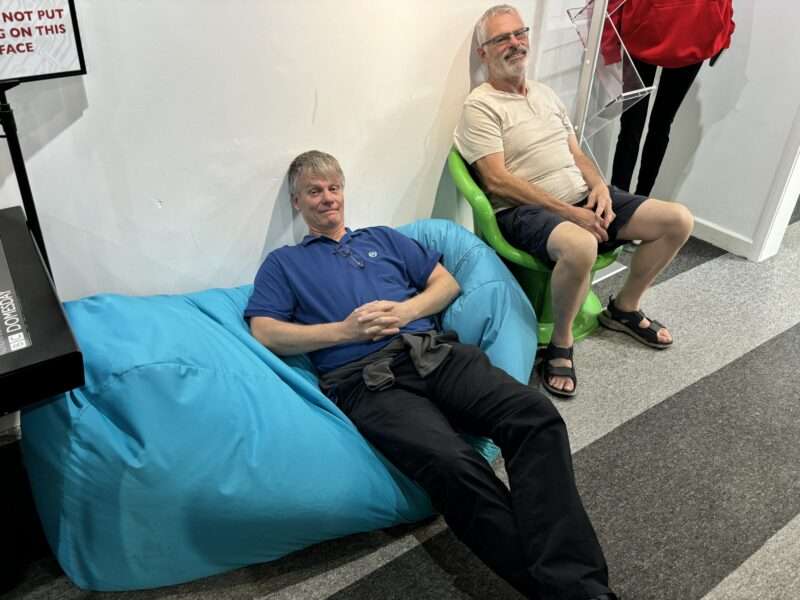 Relaxing at the National Museum of Computing
