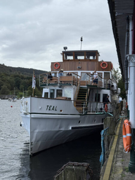 MV Teal at Lakeside