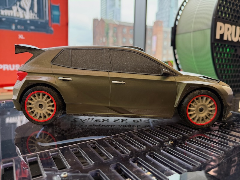 SMRRF 2026 - 3D printer Skoda WRC2 rally car (side)