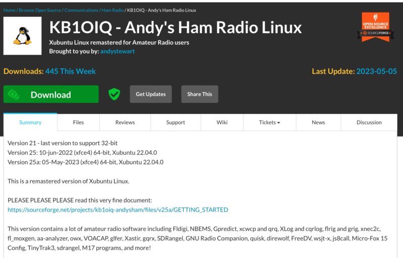 Andy's Ham Radio Linux