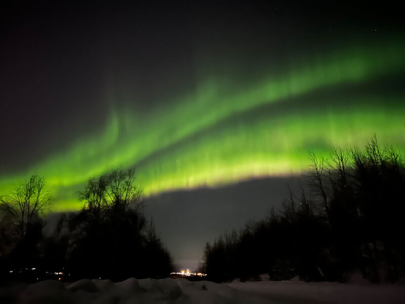 Aurora from earth - courtesy of NASA