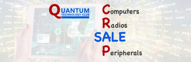 C.R.A.P. Sale - but/exchange your computers, radios and peripherals.