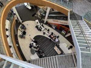Liverpool Library - down the staircase