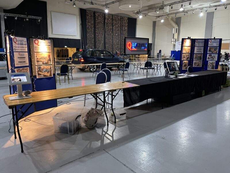 Setting up the Quantum Technology Club stand at the NARSA Rally, Blackpool, 2023